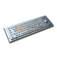 Standard Metal Kiosk Keyboard with Optical Trackball