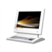 Super slim countertop kiosk with metal keyboard / embedded computer
