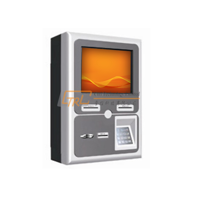 Wall mounted bill payment kiosk, credit card / cash / coin payment kiosk