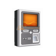 Wall mounted bill payment kiosk, credit card / cash / coin payment kiosk