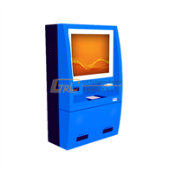 Wall mounted public service bill payment kiosk