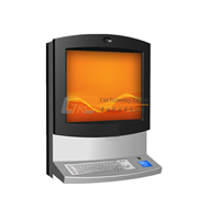 Wall mounted touchscreen interactive internet check-in kiosk with RFID